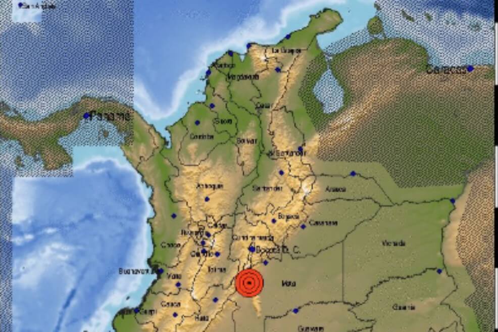 Fuertes temblores sacuden el centro y el occidente de Colombia