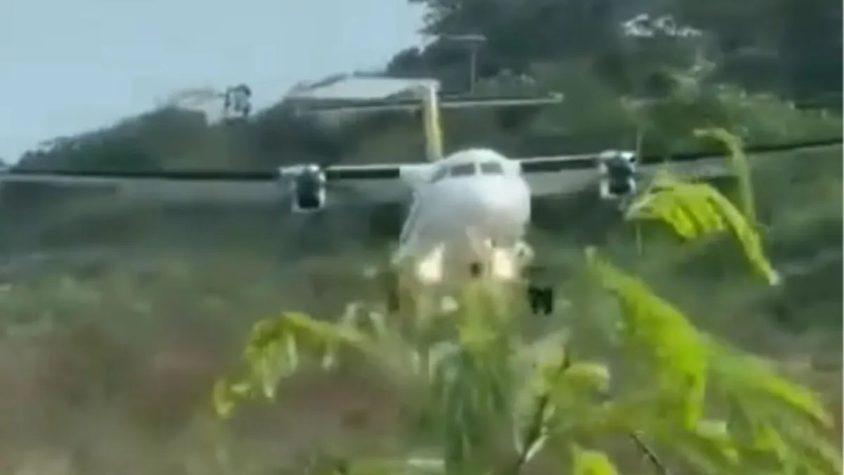 En video: avión de Satena no pudo aterrizar en aeropuerto de Providencia por fuertes vientos