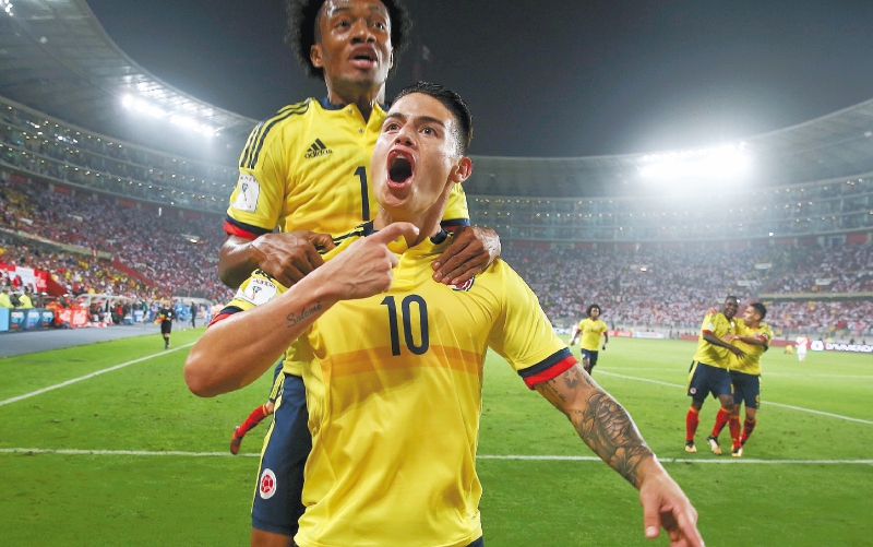James Rodríguez y Juan Guillermo Cuadrado.