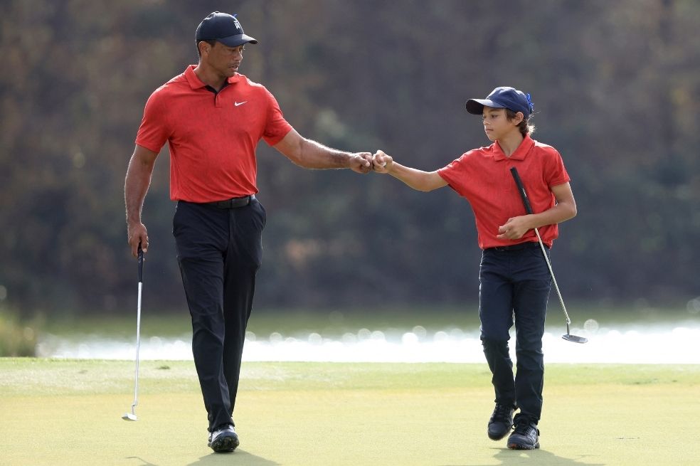 Tiger Woods y su hijo se llevan la segunda posición en el PNC Championship