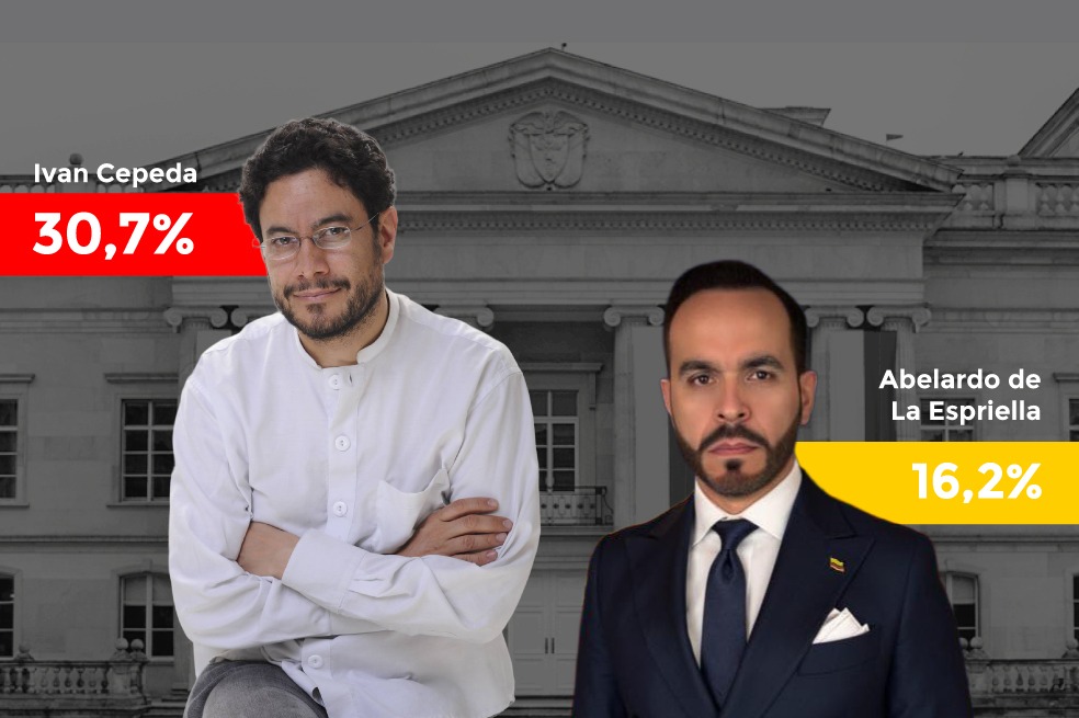 Encuesta de intención de voto presidencial 2026: Cepeda y de la Espriella puntean