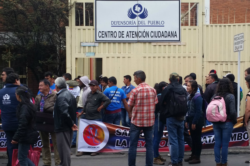 Las razones detrás de toma de instalaciones de la Defensoría en Bogotá