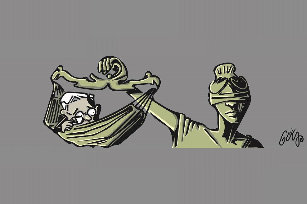 Justicia en hamaca