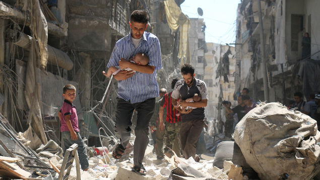 Al menos 32 muertos por bombardeos en Alepo