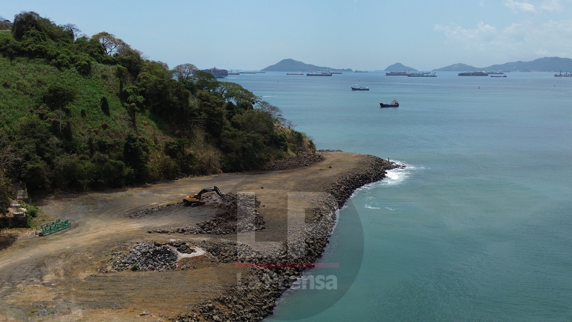 Foto del proyecto de Amador Marina en la entrada del Canal de Panamá.