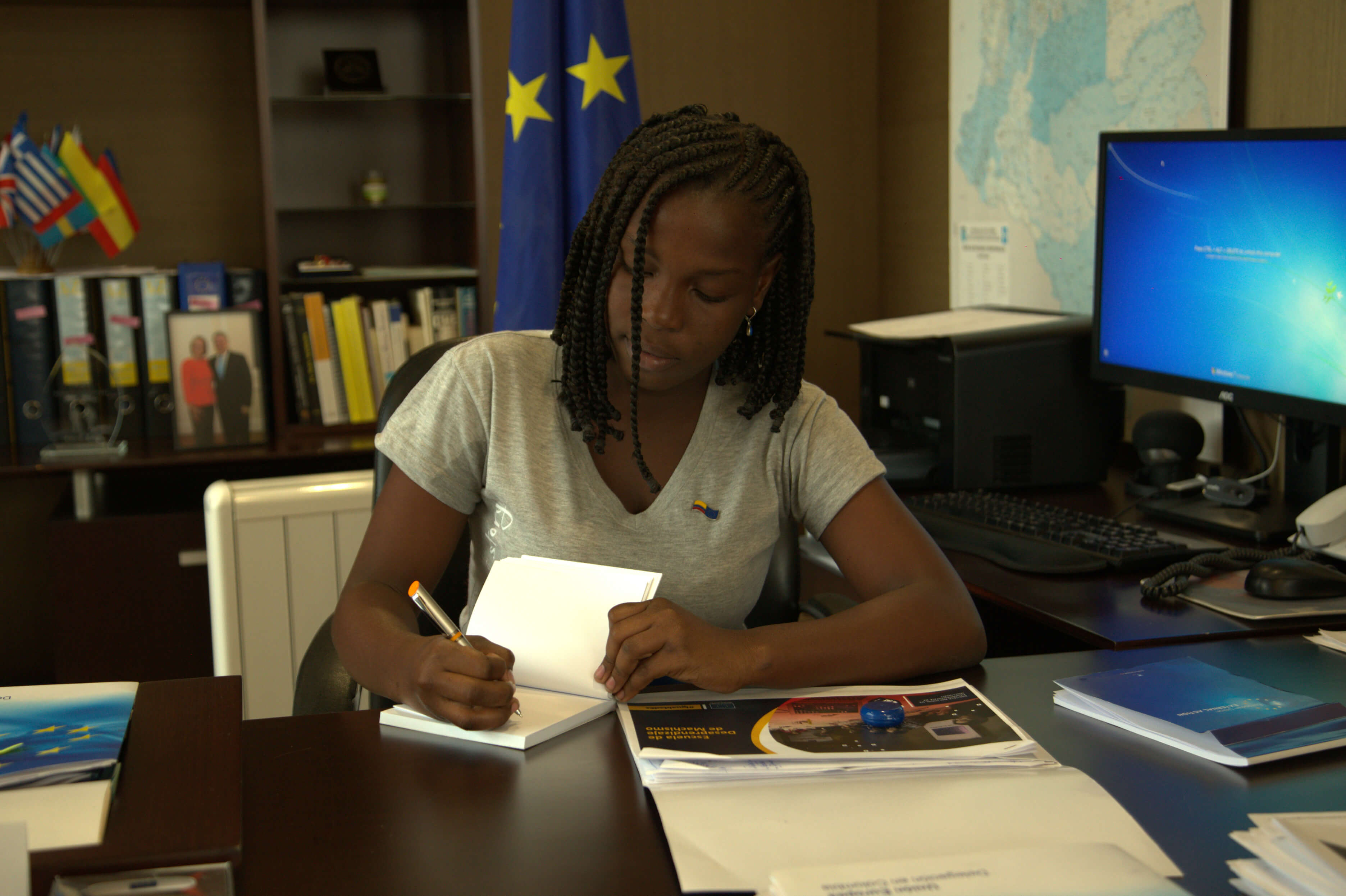 Angie Paola, la embajadora de la Unión Europea por un día