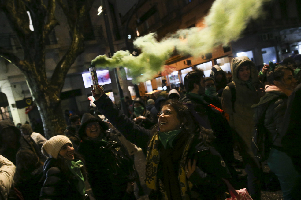 Argentinas prometen seguir la lucha por el aborto legal