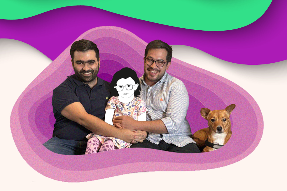Amor y crianza diversa: la historia de cómo Sergio y Juan Pablo adoptaron a Amalia