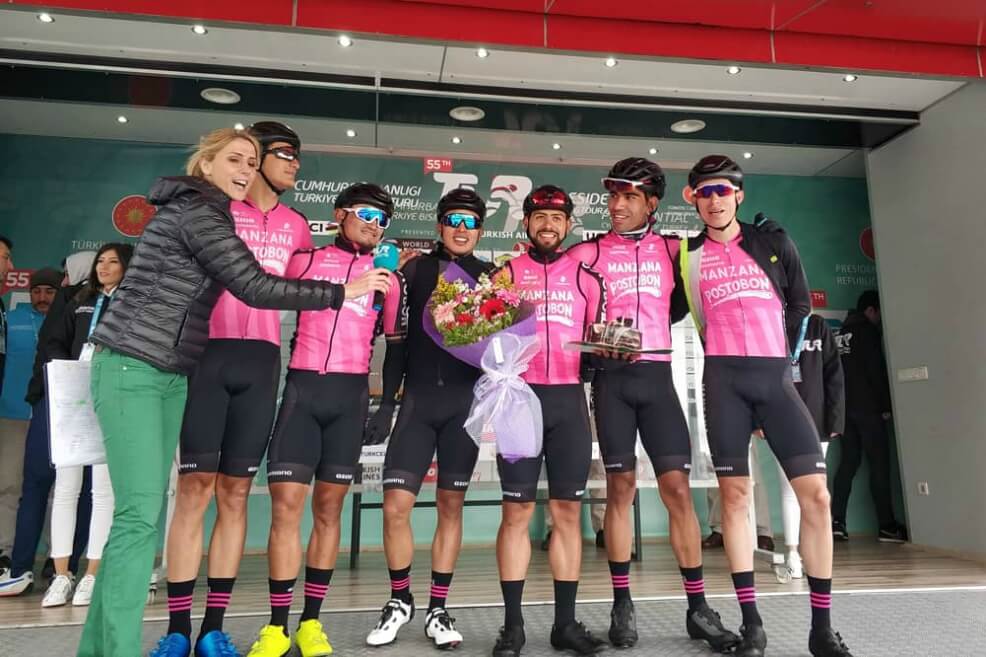 Manzana Postobón quedó campeón por equipos de la Vuelta a Turquía