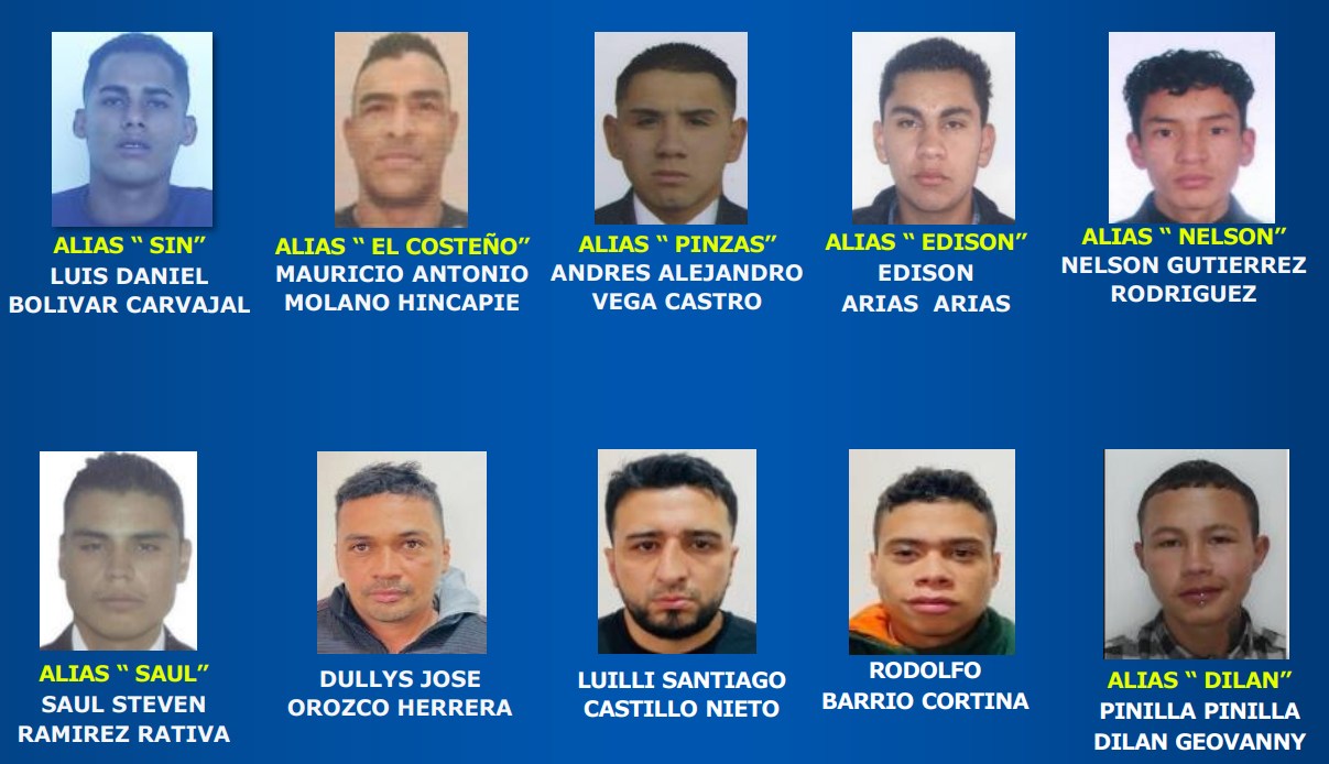 ¿Los ha visto? Este es el cartel de los más buscados por hurto en Bogotá