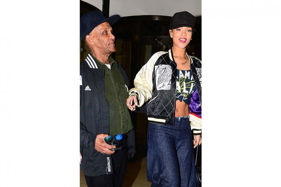 Rihanna y su abuelo, Lionel Braithwaite.