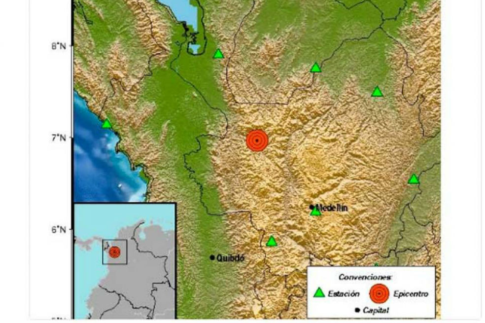 Temblor en Antioquia no afectó Hidroituango