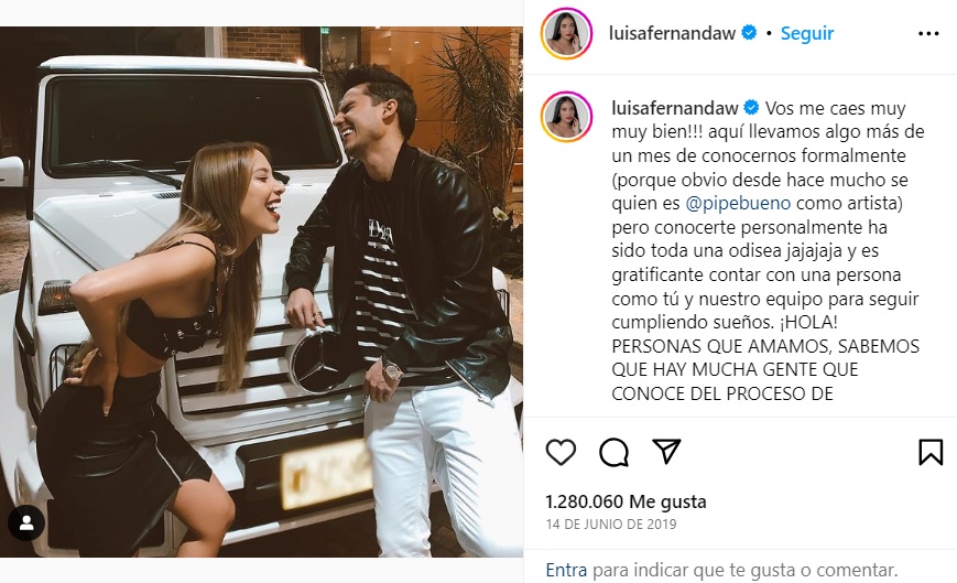 En fotos: Así es la historia de amor de Luisa Fernanda W y Pipe Bueno