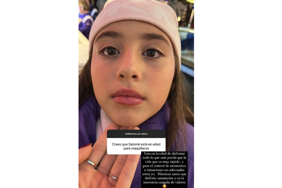 Daniela Ospina, exesposa de James Rodríguez, ha recibido malos comentarios en sus redes sociales por el uso de maquillaje de su hija.