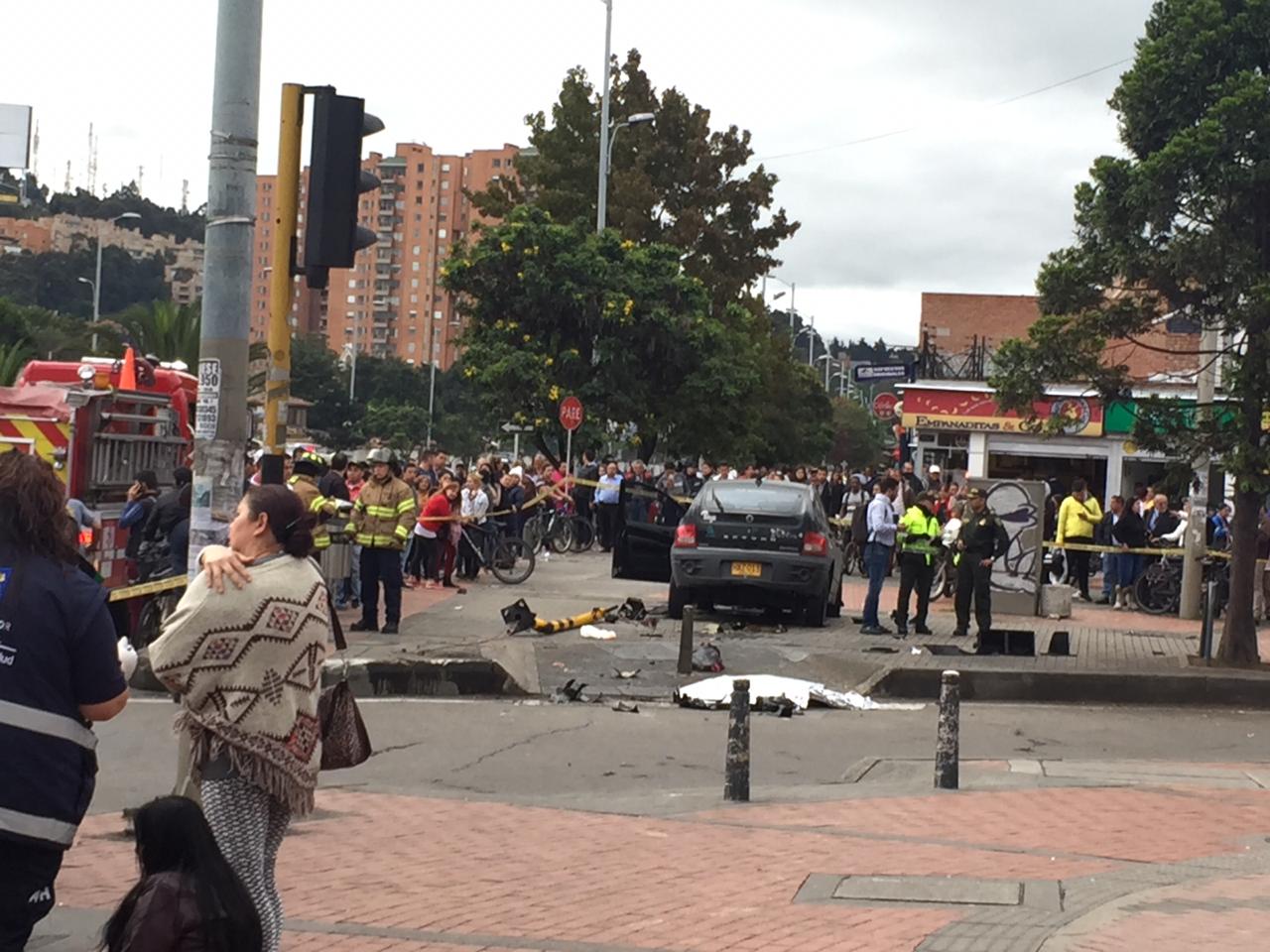 Un muerto y ocho heridos deja accidente de carro sin frenos en Bogotá