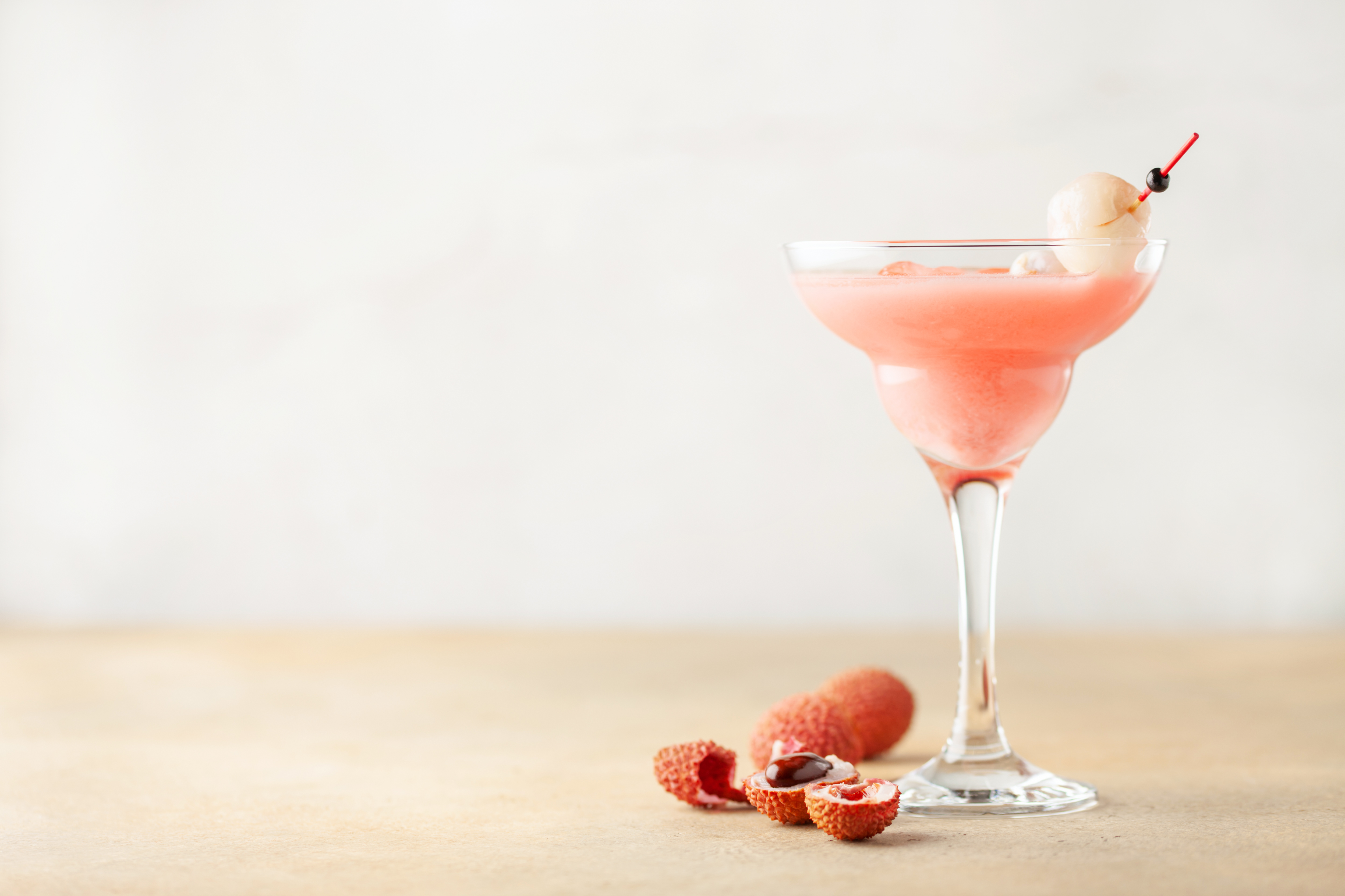 Coctel margarita de lychee