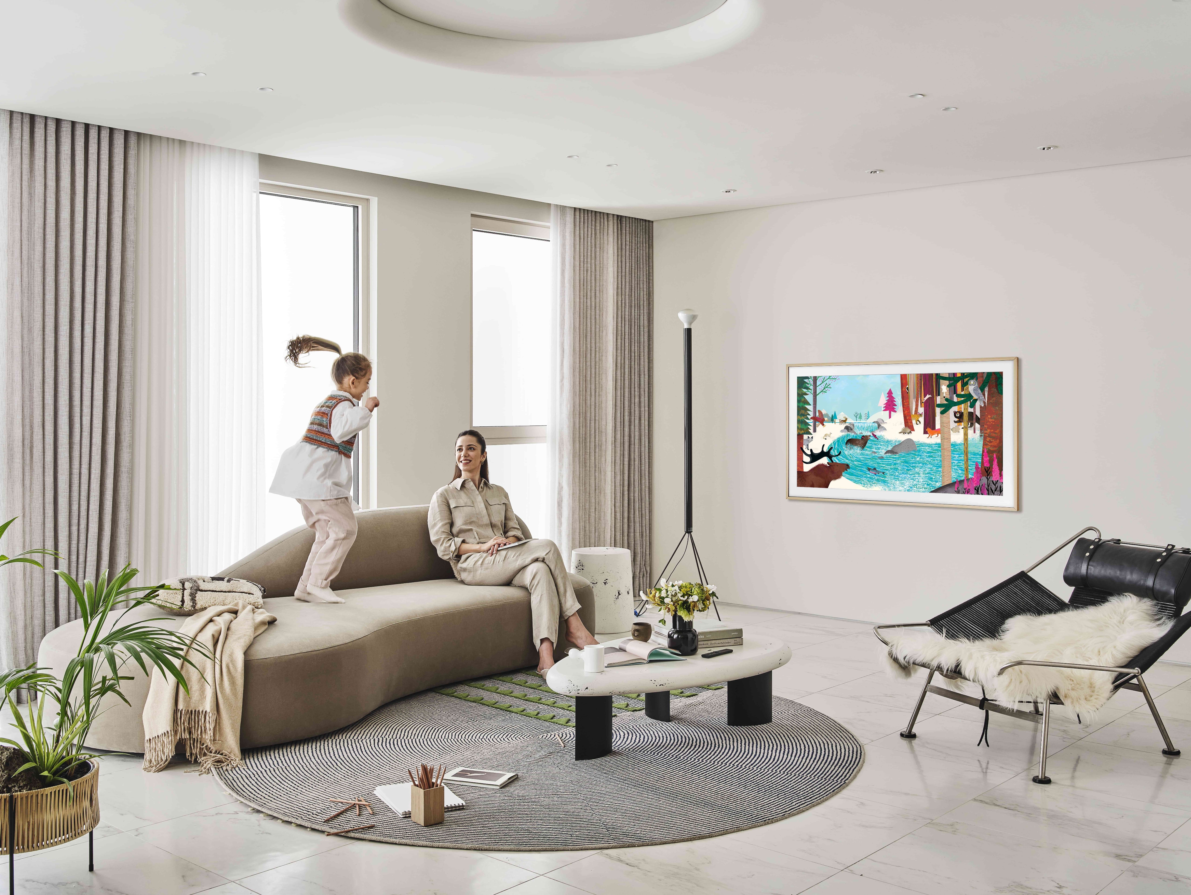 Samsung The Frame TV, luce como arte.