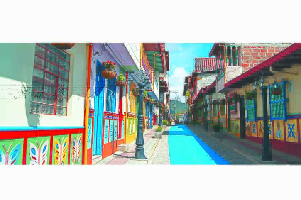Guatapé, ciudad de los zócalos