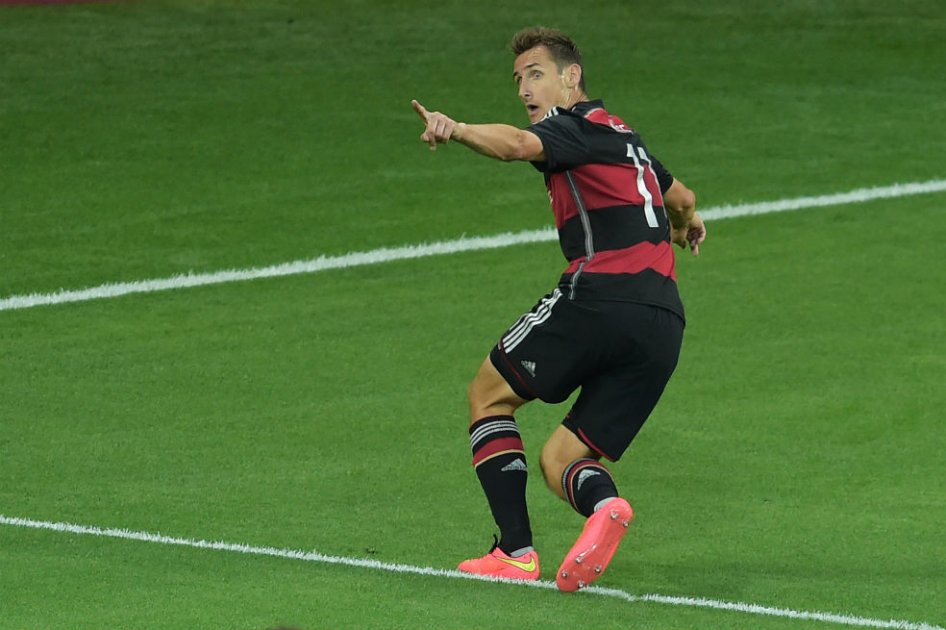 Klose, máximo goleador de los mundiales. Foto: AFP