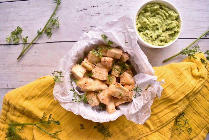 Así se prepara una yuca frita en la freidora de aire