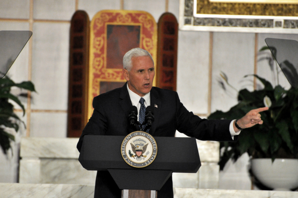 Vicepresidente Pence acusa a Ortega de patrocinar la violencia en Nicaragua