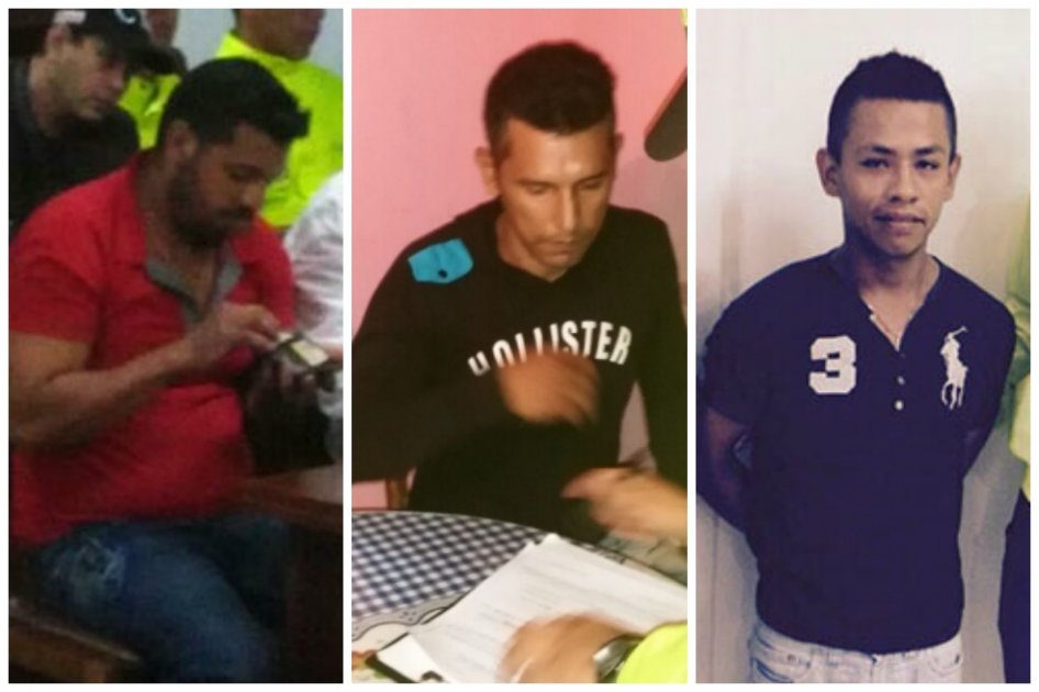 Edison Vega, Cristopher Chávez Cuéllar y Emerson Carrillo Ordóñez.