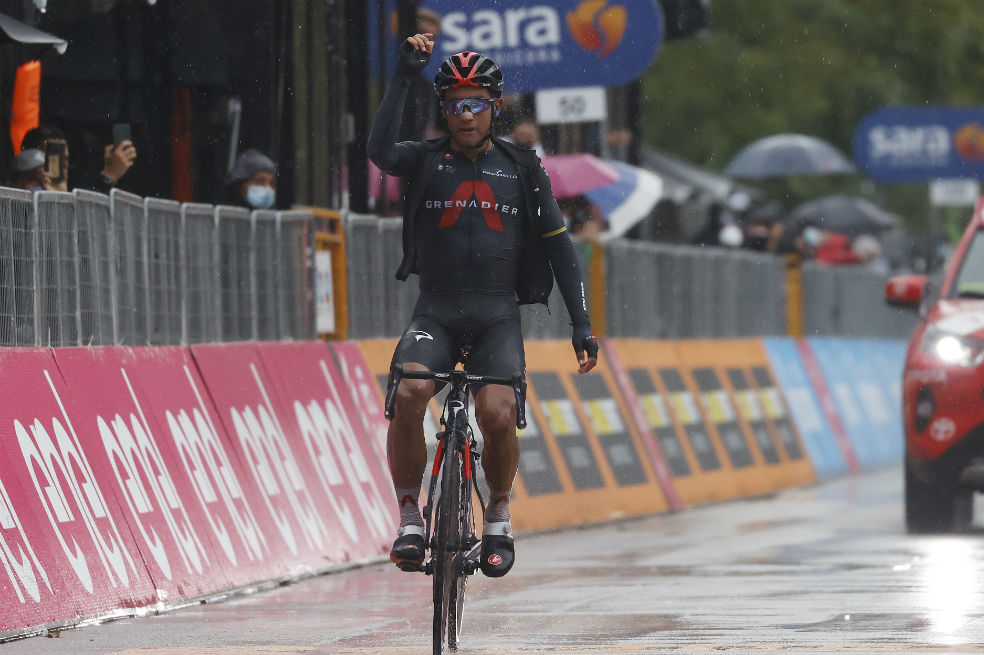 El ecuatoriano Jhonatan Narváez ganó la etapa 12 del Giro de Italia 2020
