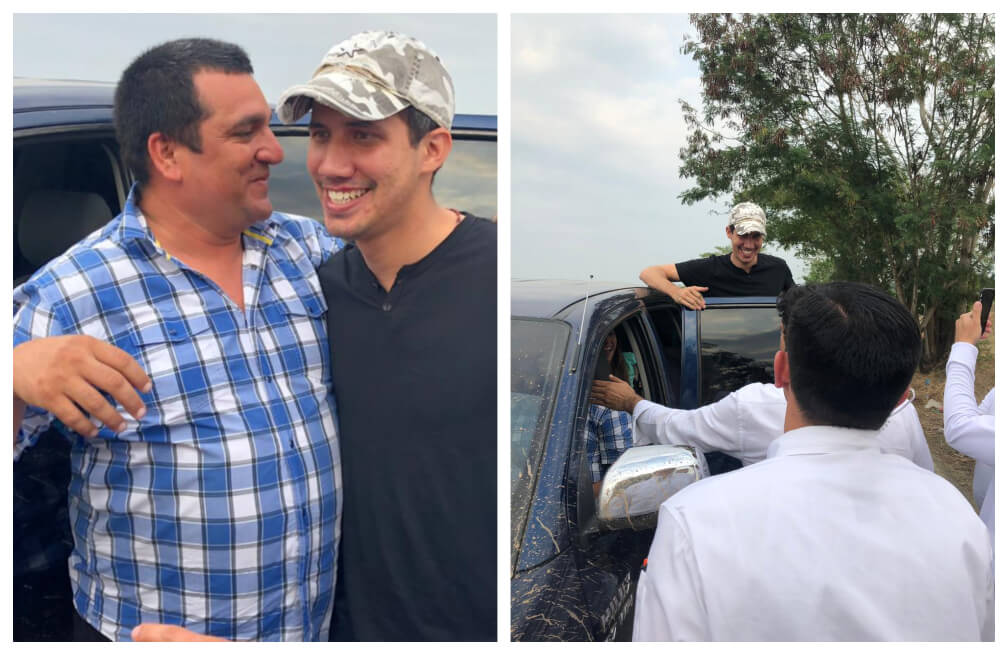 Las nuevas imágenes que circulan de Juan Guaidó con supuestos miembros de "Los Rastrojos".
