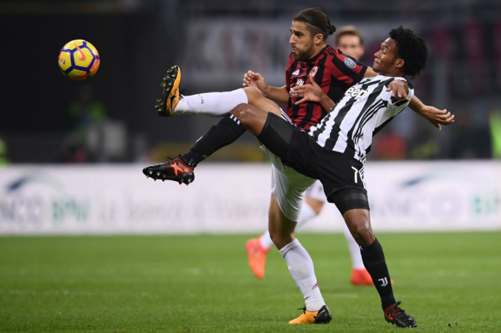 Zapata y Cuadrado, titulares en juego que perdió Milán ante Juventus