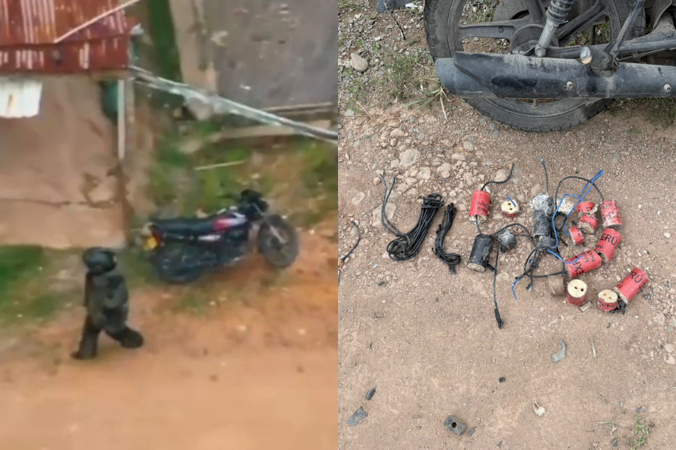 Ejército y Policía frustran atentado con motobomba cerca del hospital de El Plateado (Cauca)