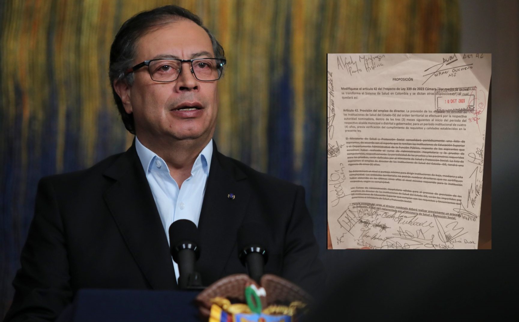 Petro exigió tumbar proposición de reforma a la salud que firmaron en su coalición