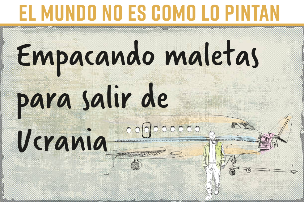 Empacando maletas para salir de Ucrania