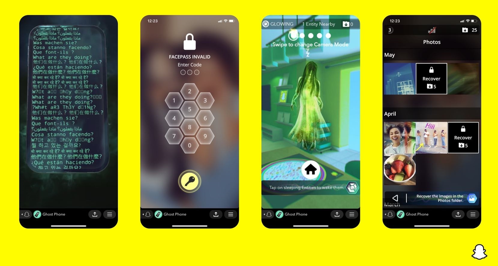 Snapchat presenta “Ghost Phone”, su primer juego de realidad aumentada
