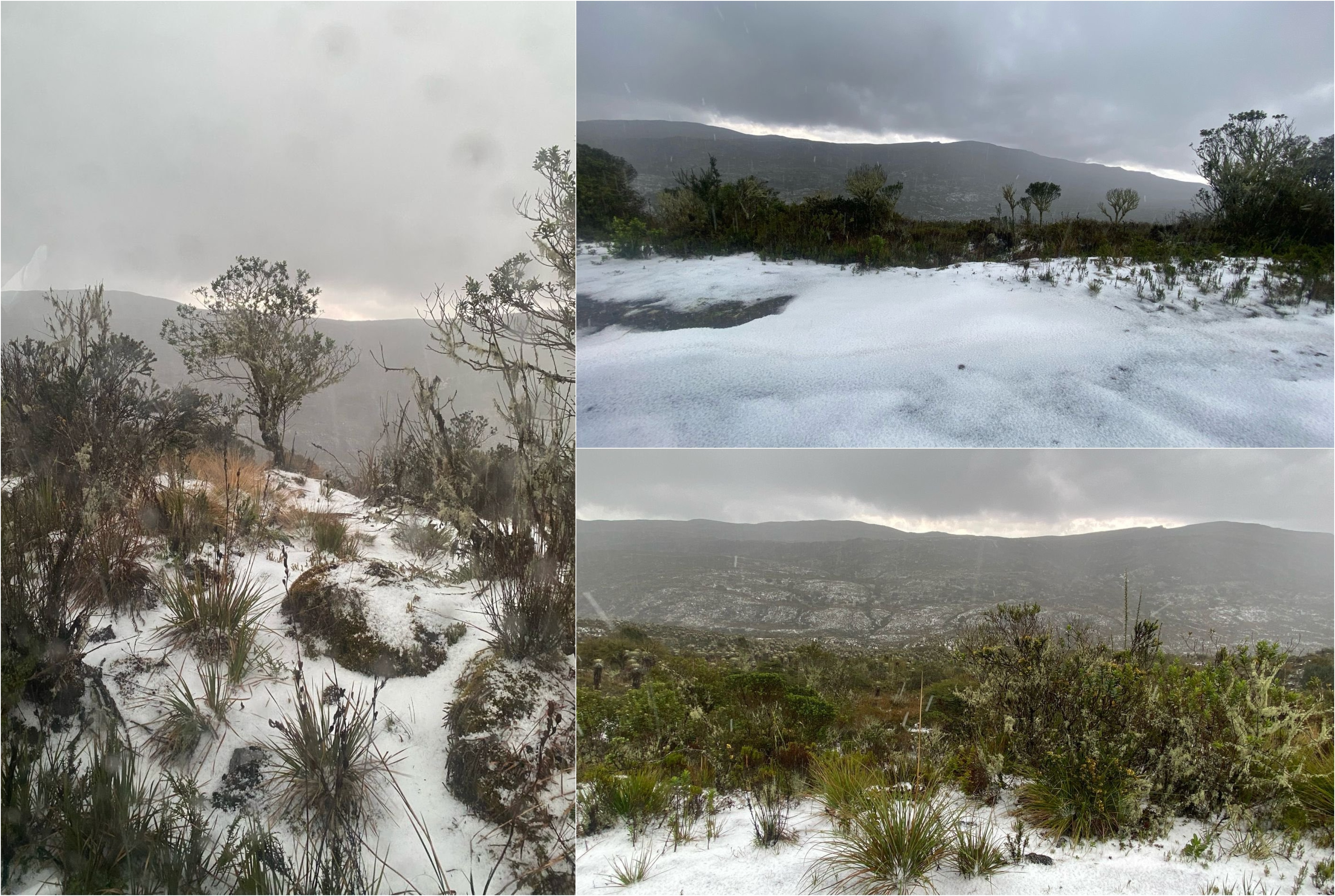 ¡Nieve, nieve! La CAR reporta que nevó en el páramo de Sumapaz