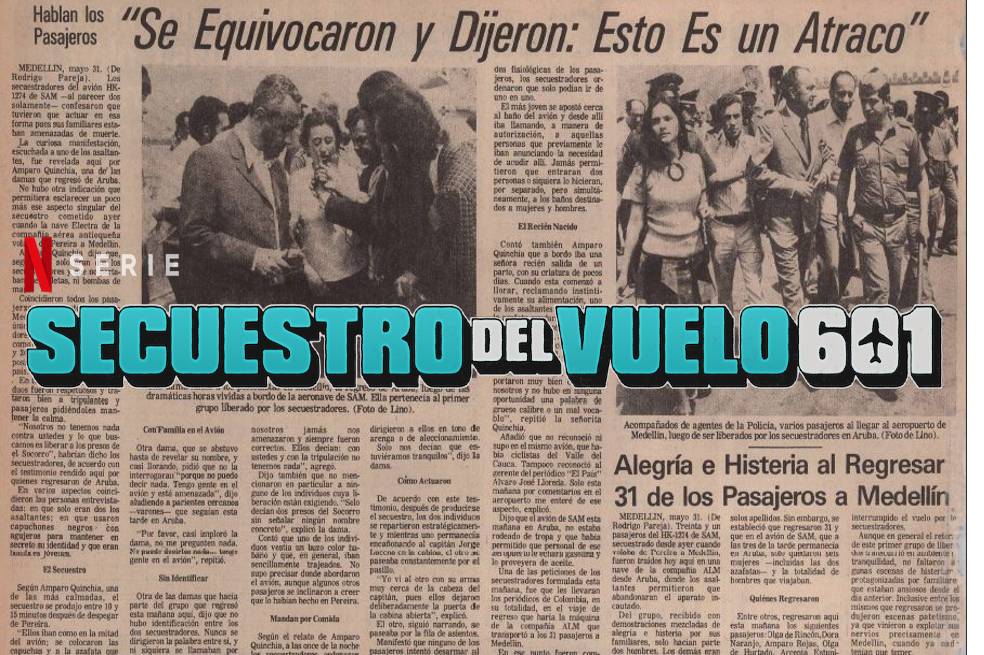 Secuestro del vuelo 601: los testimonios olvidados de las víctimas reales