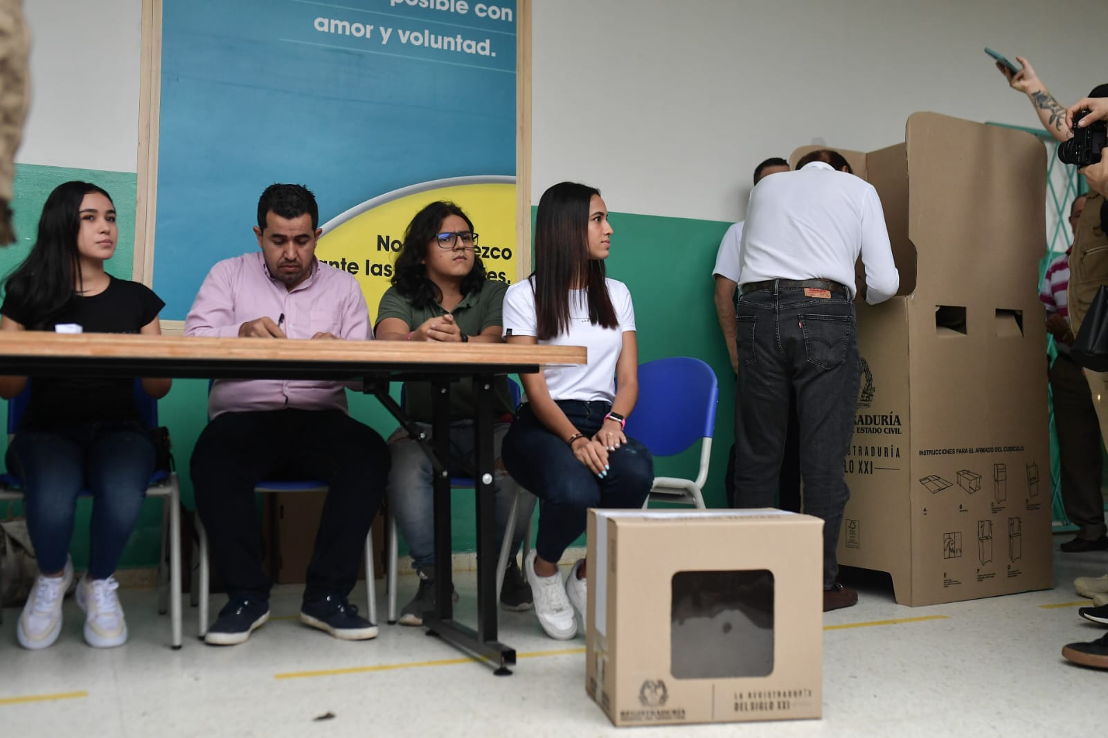 Rodolfo Hernández votando en Bucaramanga // José Vargas