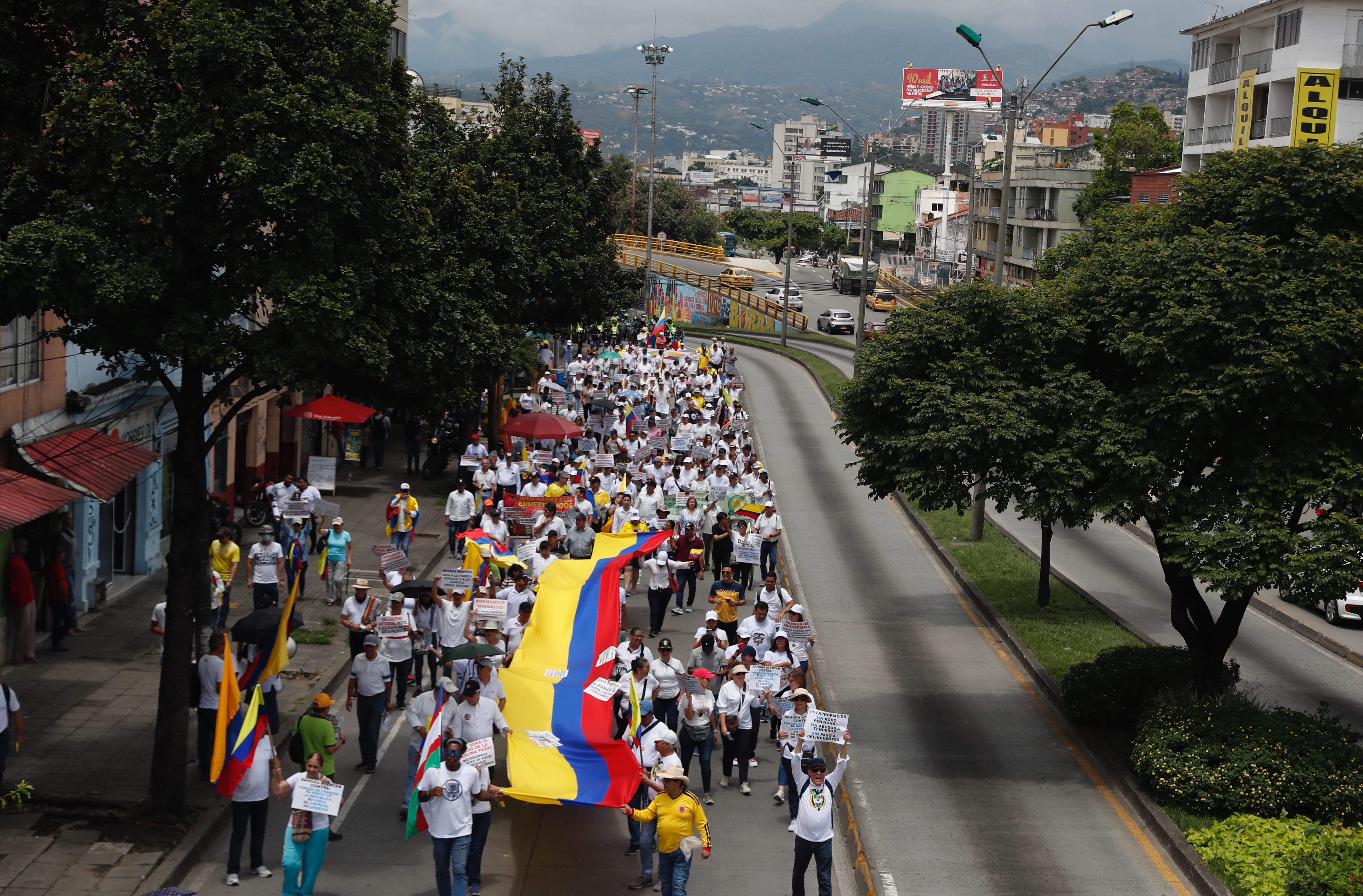 Así avanza la nueva jornada de marchas contra el gobierno de Gustavo Petro