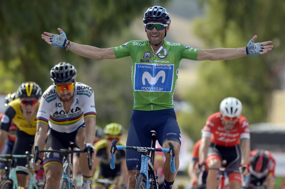 Alejandro Valverde ganó la octava etapa de la Vuelta a España