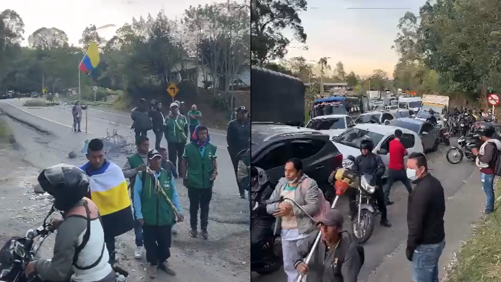 Las razones de los nuevos bloqueos sobre la vía Panamericana, entre Cali y Popayán