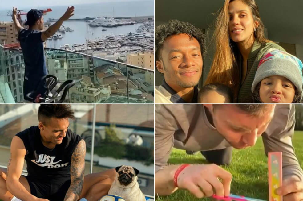 Así pasan el aislamiento las figuras del fútbol mundial