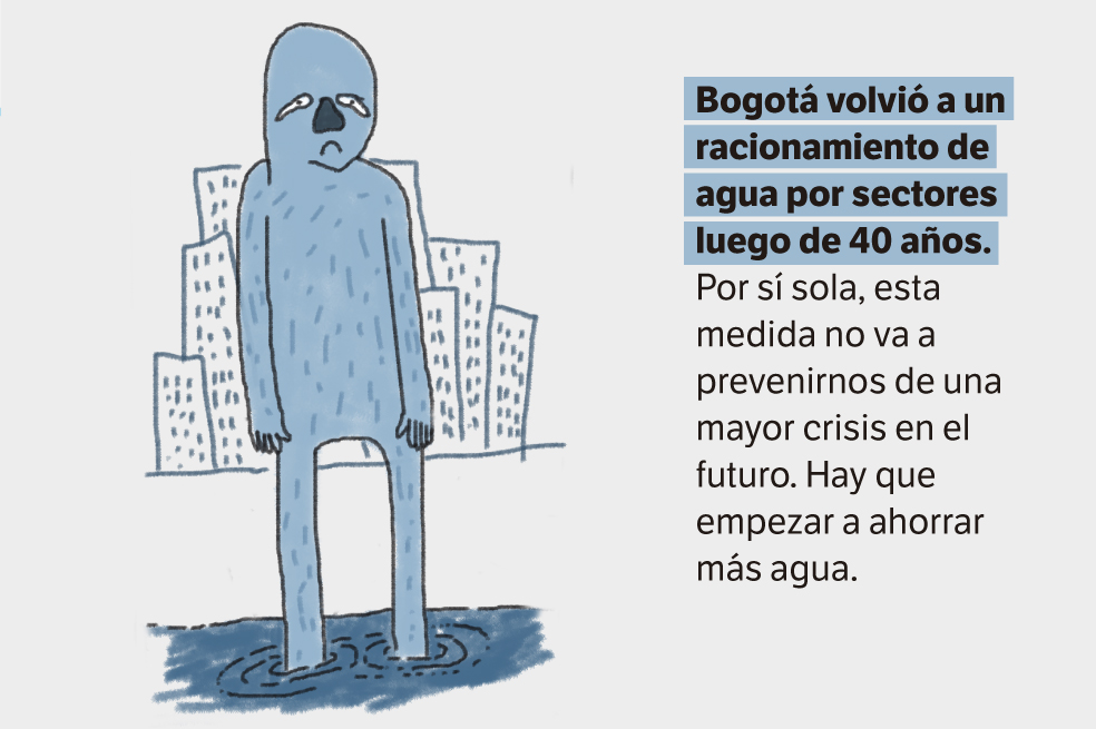 Bogotá volvió a un racionamiento de agua por sectores luego de 40 años. Hay que empezar a gastar menos agua. ¿Cómo?