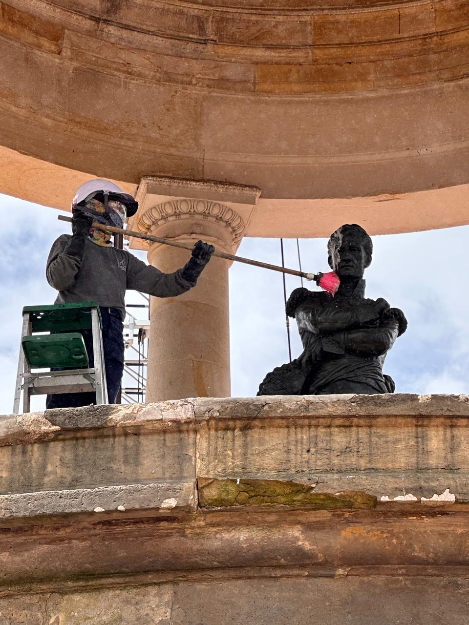 La intervención permitió devolverle al monumento parte de la apariencia con la que fue concebido a finales del siglo XIX.