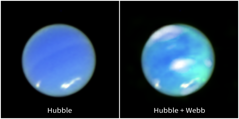 La NASA obtuvo imágenes de las auroras de Neptuno por primera vez