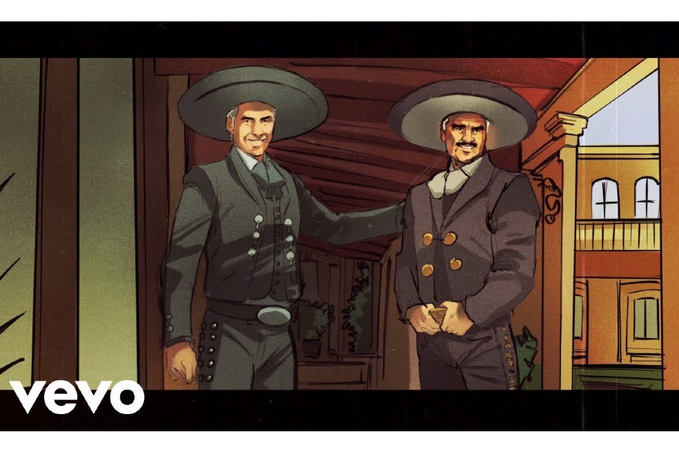 Alejandro y Vicente Fernández unen sus voces en “Mentí”