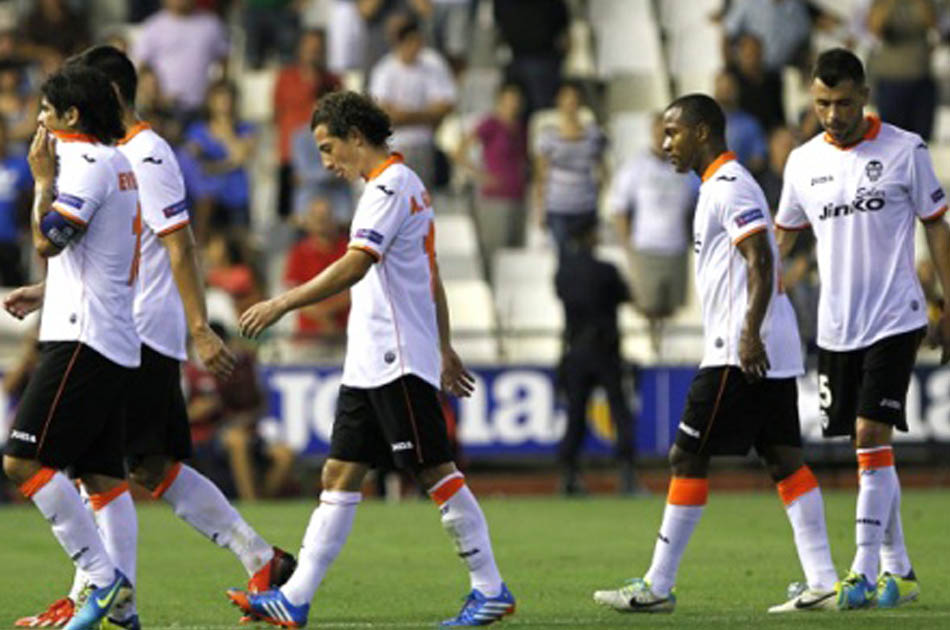 Dorlan Pabón anotó en la derrota del Valencia