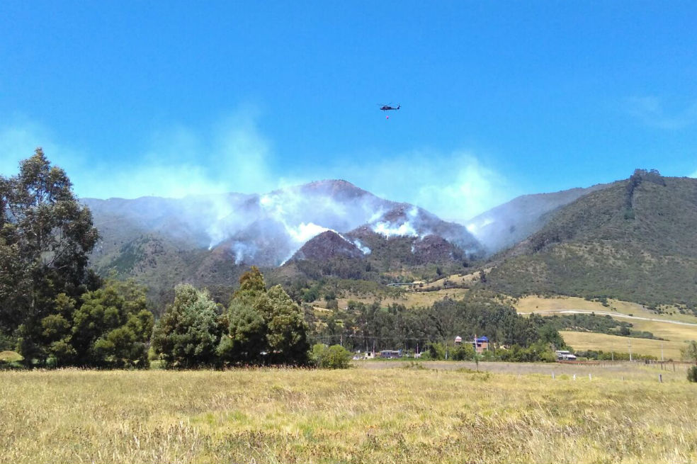 Incendio en Tenjo, controlado en un 99 %