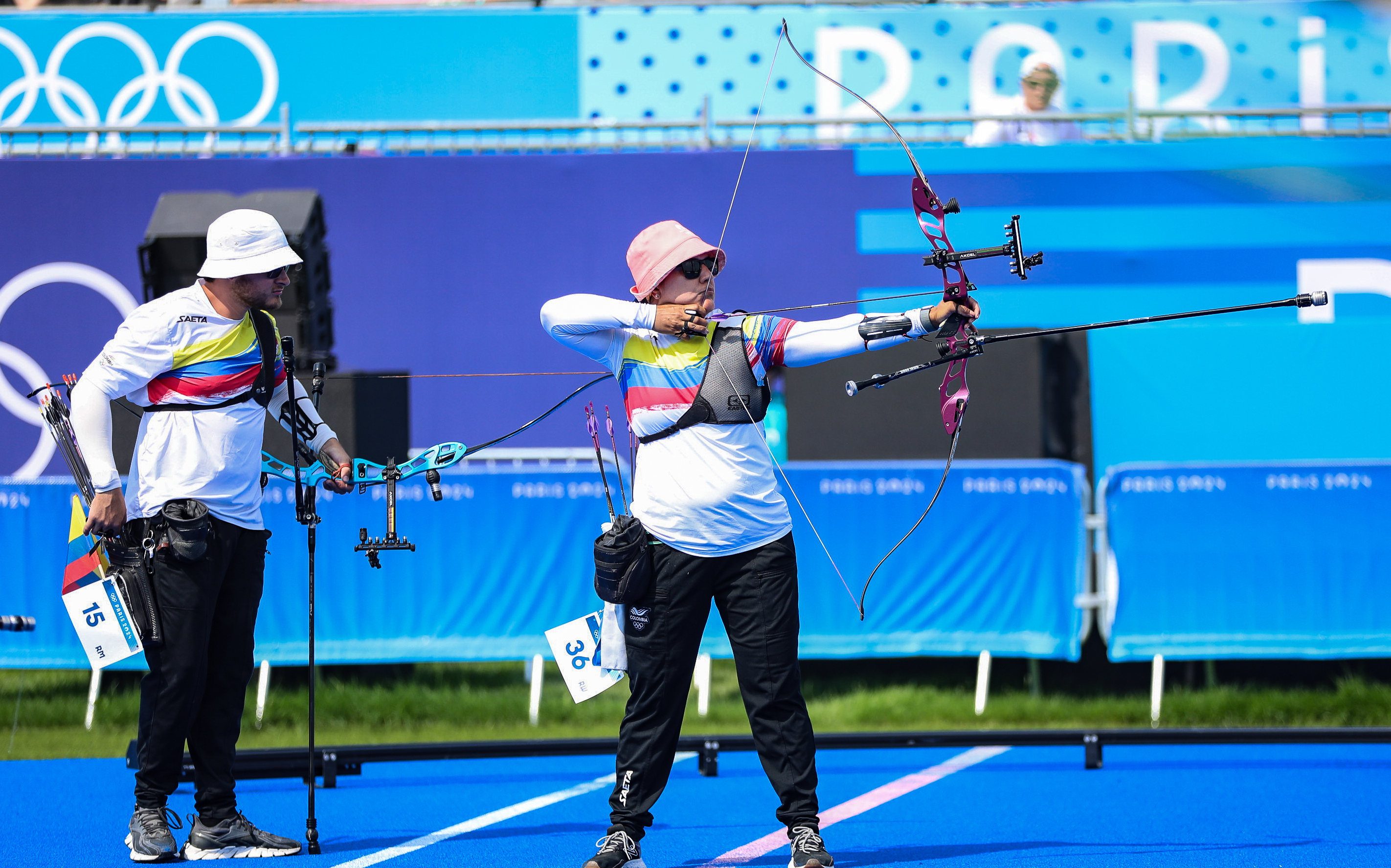 Ana María Rendón y Santiago Arcila, eliminados en octavos de Tiro con Arco Mixto