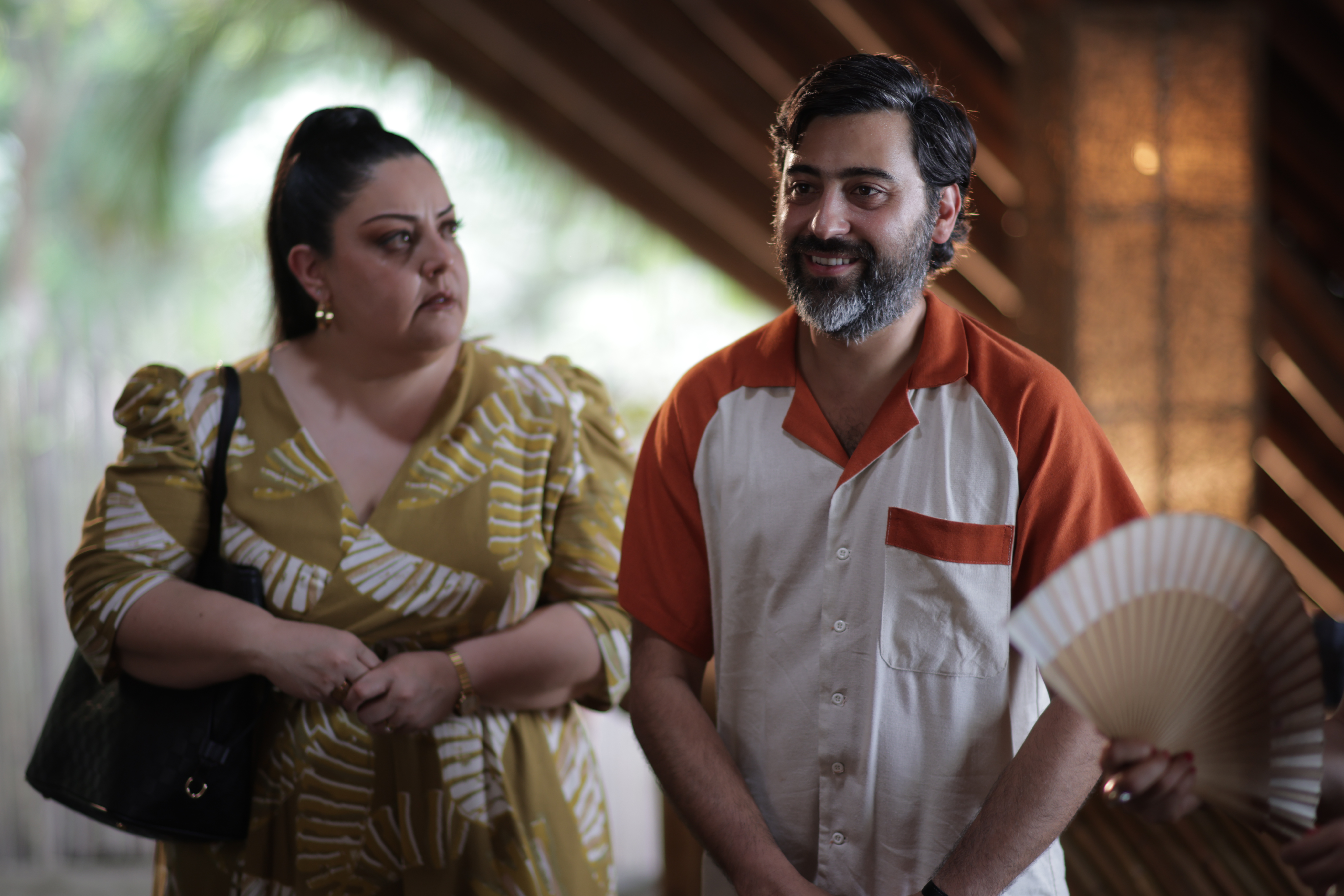 Constanza Hernández y Variel Sánchez interpretan a los padres de la novia.