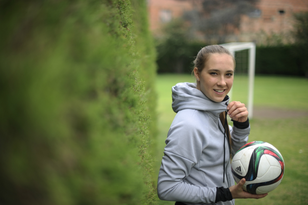 Nicole Regnier tamibén ha militado en CD Atlas, Atlético de Madrid y Rayo Vallecano. / Archivo El Espectador.