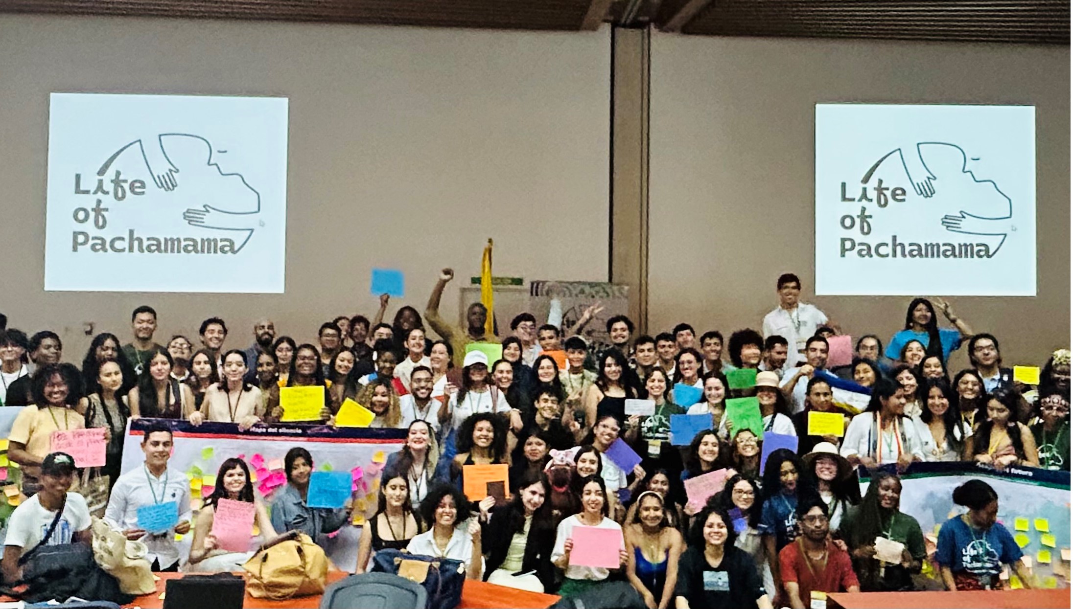 Algunos de los jóvenes que llegaron hasta Cali para participar en el Encuentro de Jóvenes del Sur Global.